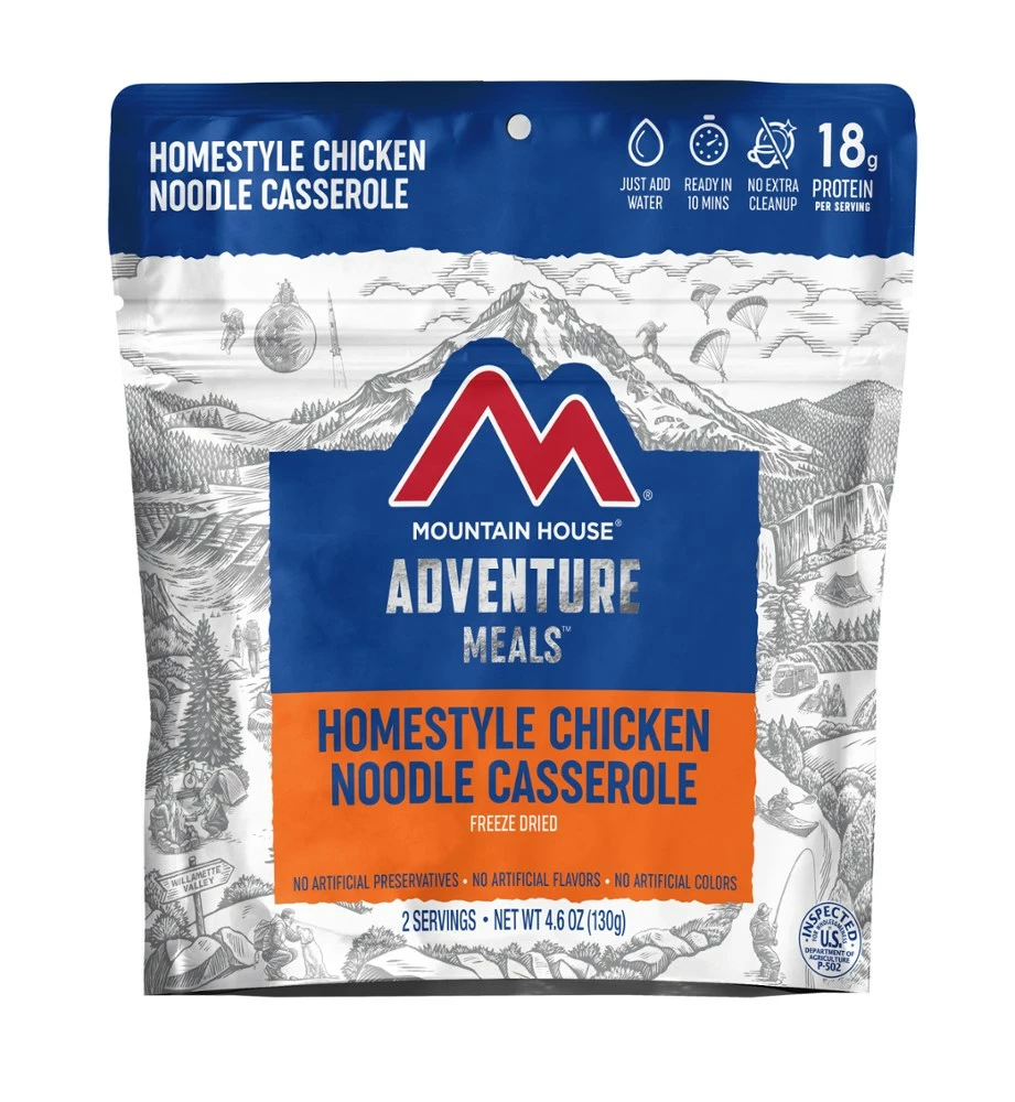 Mountain House Homestyle Chicken Noodle Casserole - 2 Servings 1 Mountain House Homestyle Chicken Noodle Casserole - 2 Servings