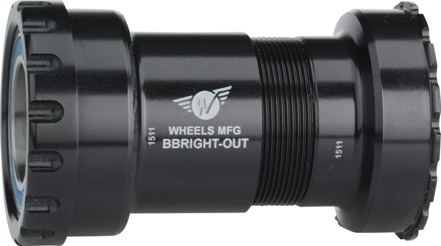 Wheels Manufacturing BBRight Outboard Thread Together Bottom Bracket with ABEC-3 Bearings for 24 mm Shimano Crank Spindles 1 Wheels Manufacturing BBRight Outboard Thread Together Bottom Bracket with ABEC-3 Bearings for 24 mm Shimano Crank Spindles