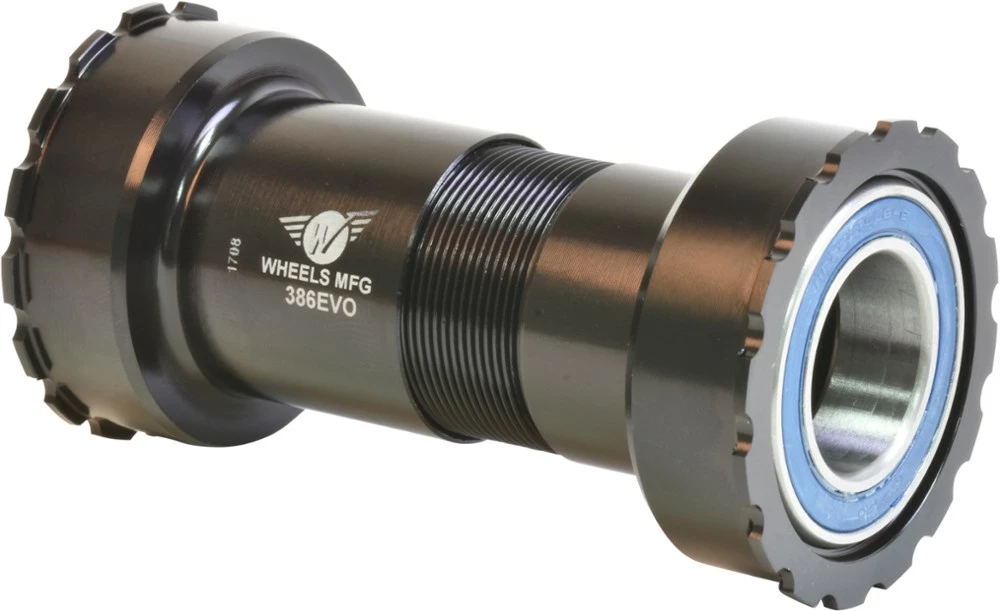 Wheels Manufacturing 386EVO Thread Together Bottom Bracket with ABEC-3 Bearings for 22/24 mm SRAM GXP Crank Spindles 1 Wheels Manufacturing 386EVO Thread Together Bottom Bracket with ABEC-3 Bearings for 22/24 mm SRAM GXP Crank Spindles